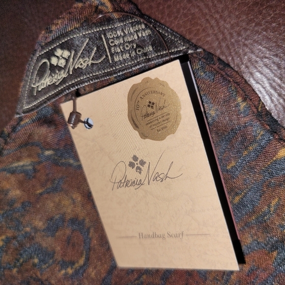 NWT Patricia Nash Square Handbag Scarf Twilly Abstract Animal Print (Lot Of 2) - Picture 7 of 8